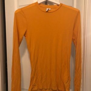 & Other Stories L/S Mustard Tee